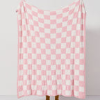 Retro Checkerboard Plus Soft Blanket