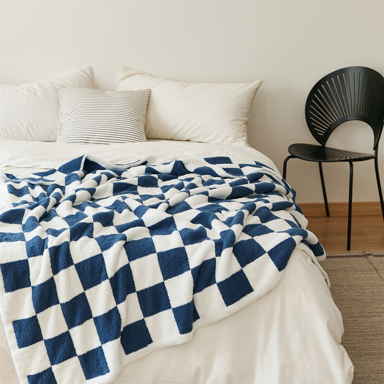 Retro Checkerboard Plus Soft Blanket - FINAL SALE