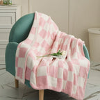 Retro Checkerboard Plus Soft Blanket