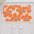 Retro Daisy Bath Mat
