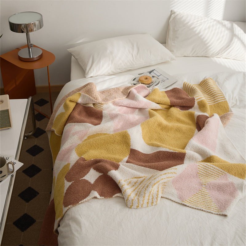 Retro Geometric Blanket