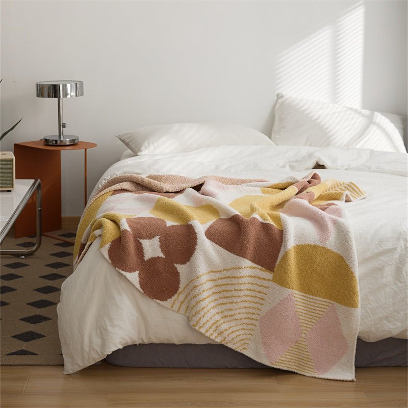 Retro Geometric Blanket