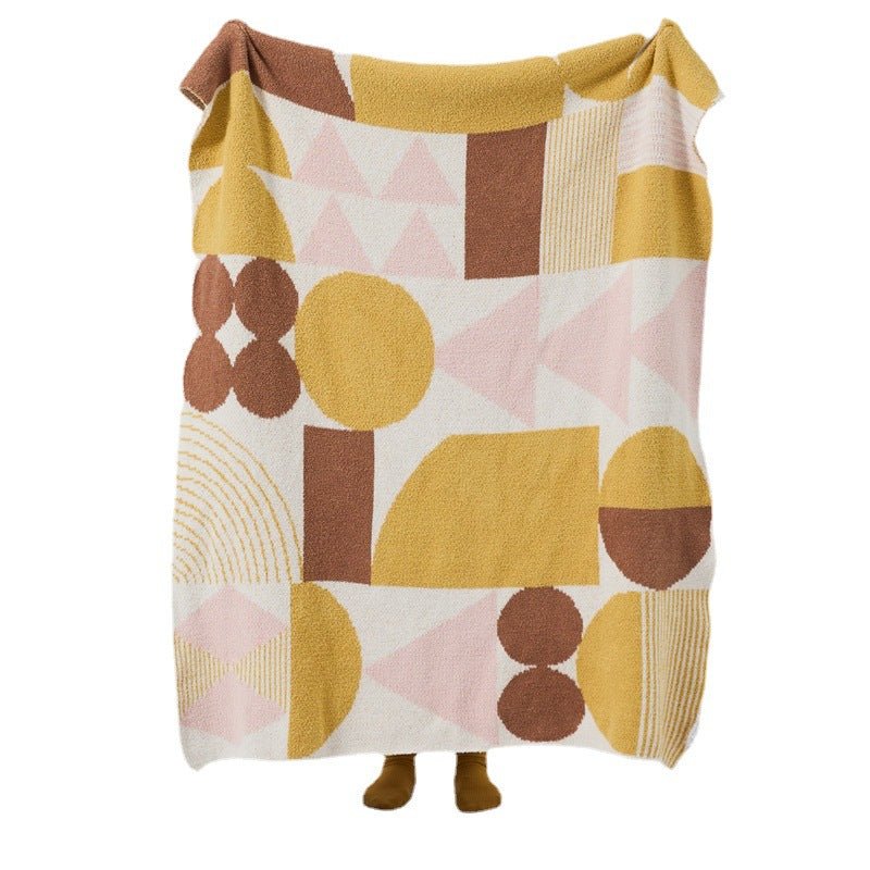 Retro Geometric Blanket