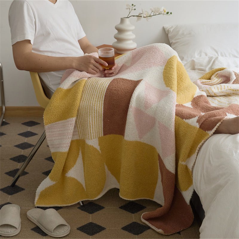 Retro Geometric Blanket