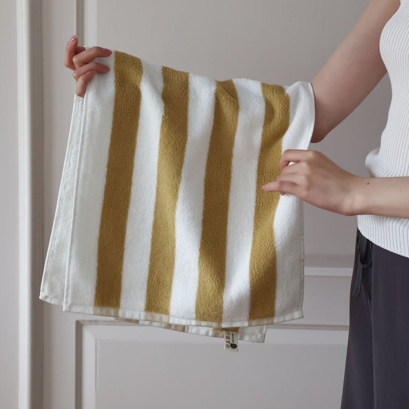 Retro Striped Beach Towel