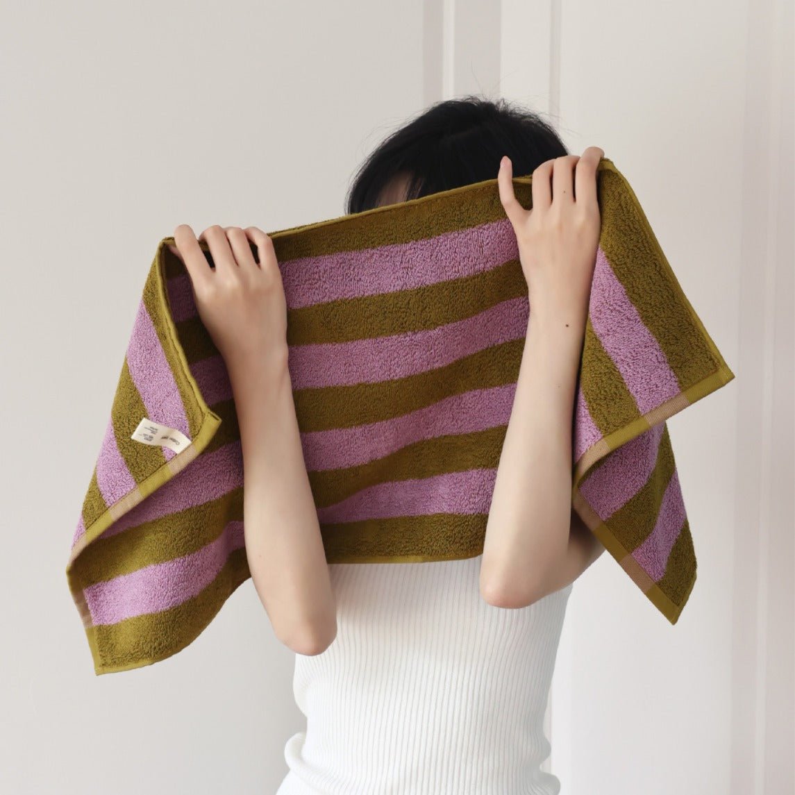 Retro Striped Beach Towel