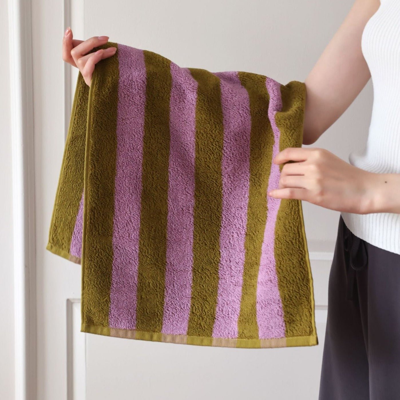 Retro Striped Beach Towel
