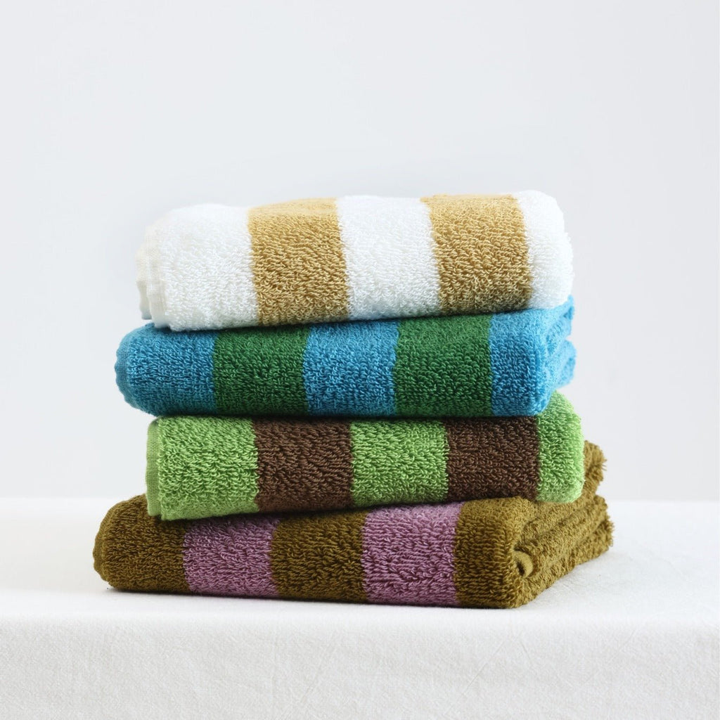 Retro Striped Beach Towel