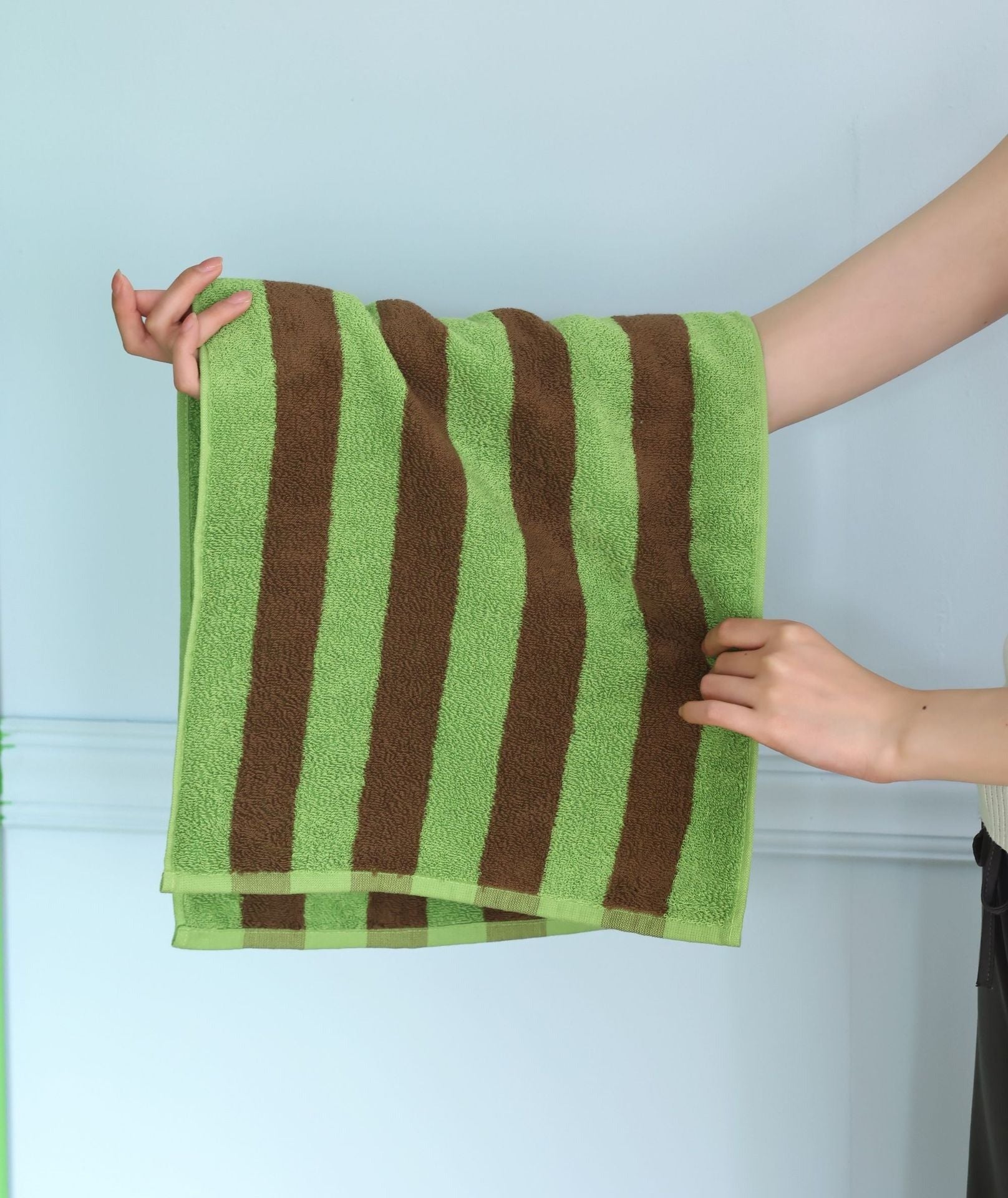 Retro Striped Beach Towel