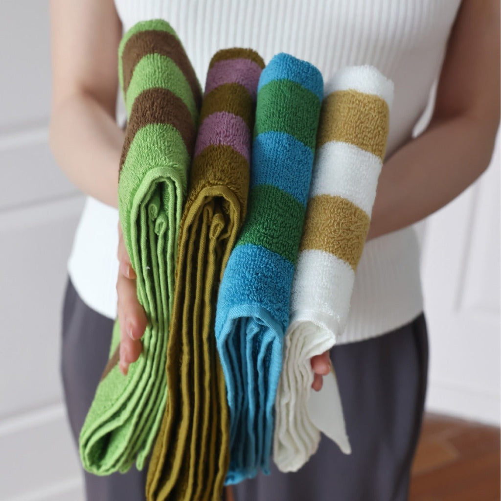 Retro Striped Beach Towel