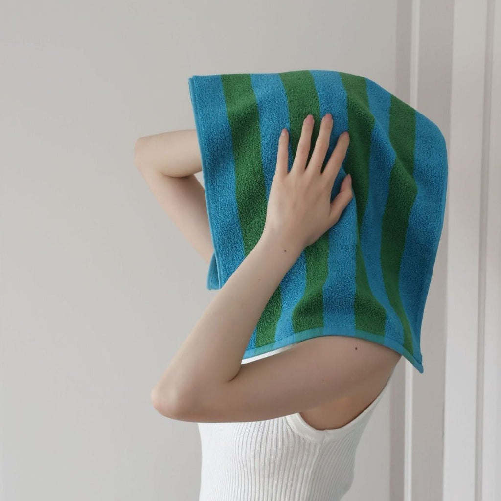 Retro Striped Beach Towel