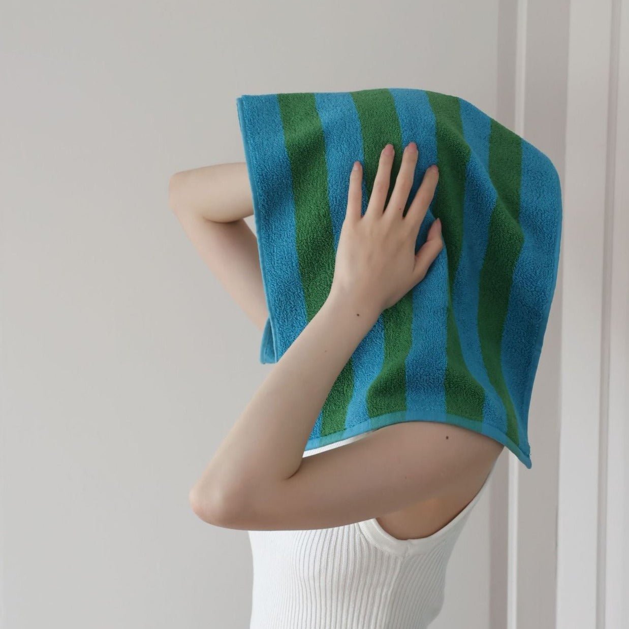 Retro Striped Beach Towel