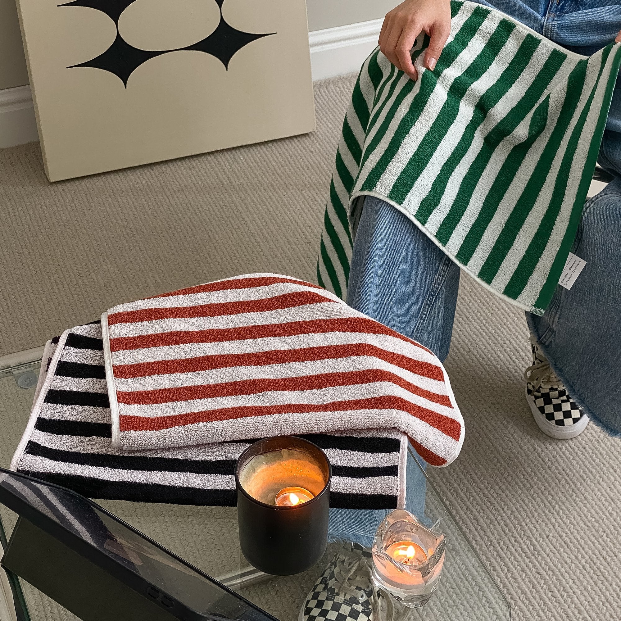 Retro Summer Striped Towel - FINAL SALE