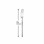 Roman Pillar Stainless Steel Fruit Forks