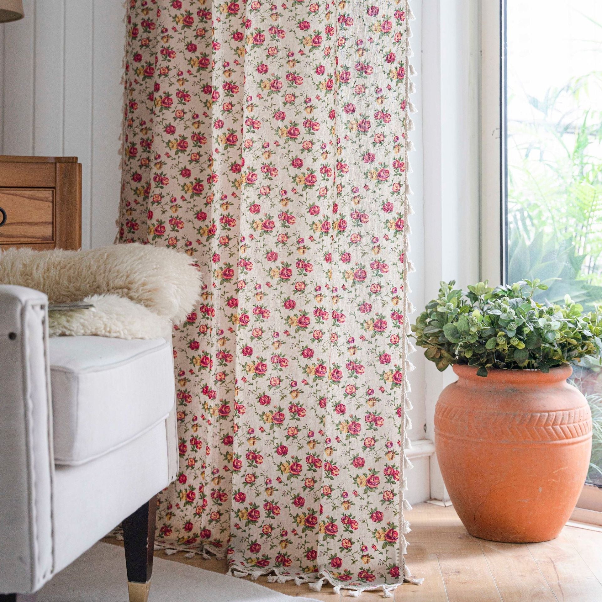 Rose Petal Curtain
