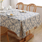 Royal Blue Tapestry Frill Table Cloth