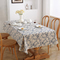 Royal Blue Tapestry Frill Table Cloth