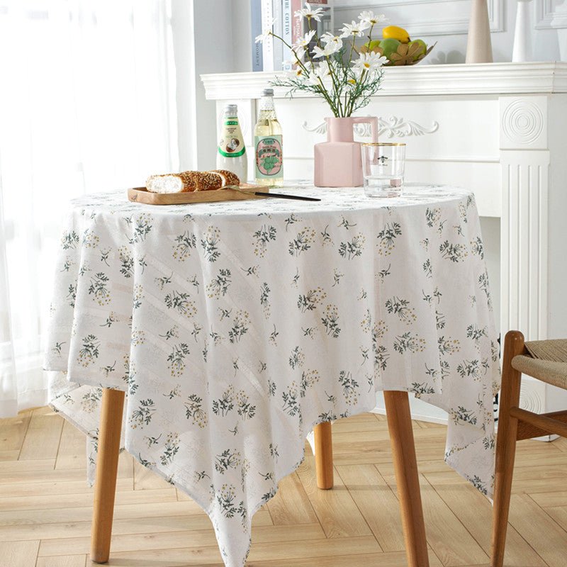 Royal Flower Tassel Table Cloth