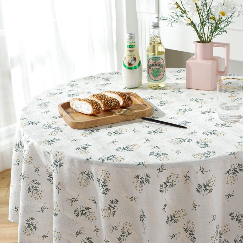 Royal Flower Tassel Table Cloth