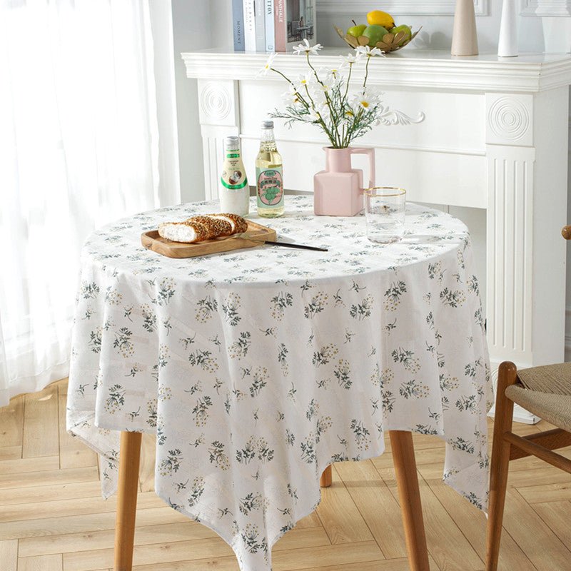 Royal Flower Tassel Table Cloth