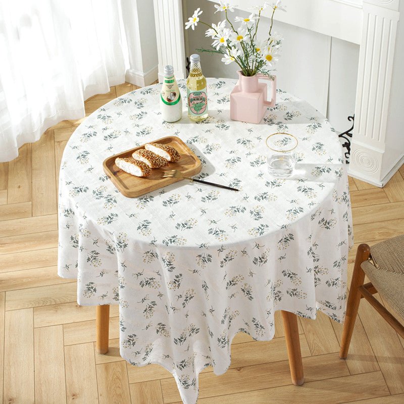 Royal Flower Tassel Table Cloth