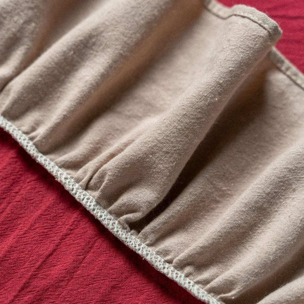 Royal Red Frill Table Cloth