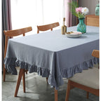 Royal Wintertime White Tiered Table Cloth
