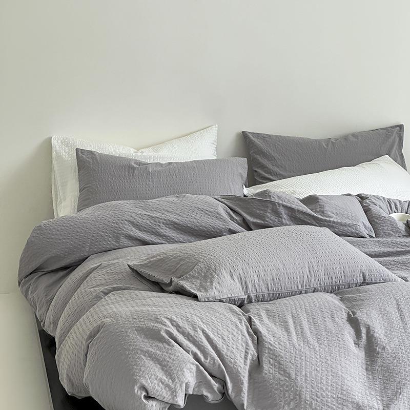 Sand Waffle Bedding Set