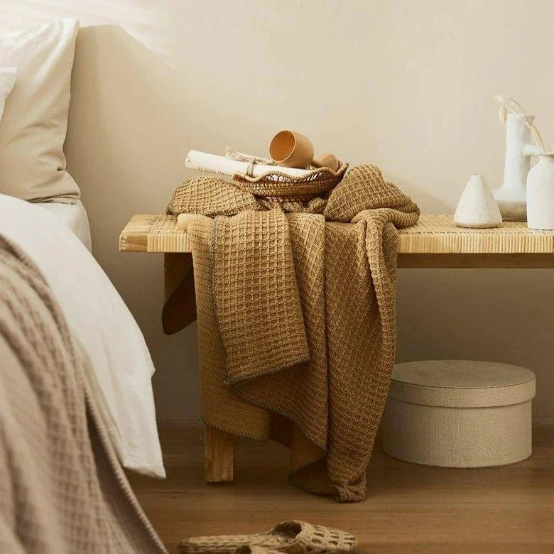 Sand Waffle Bedding Set