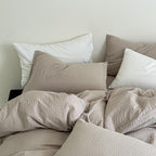 Sand Waffle Bedding Set