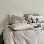 Sand Waffle Bedding Set