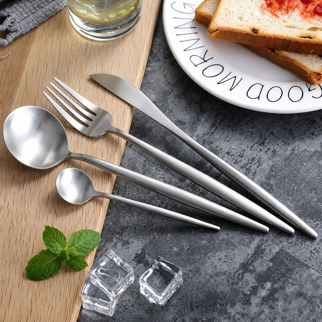 Arya Silver Stainless Steel Cutlery Set