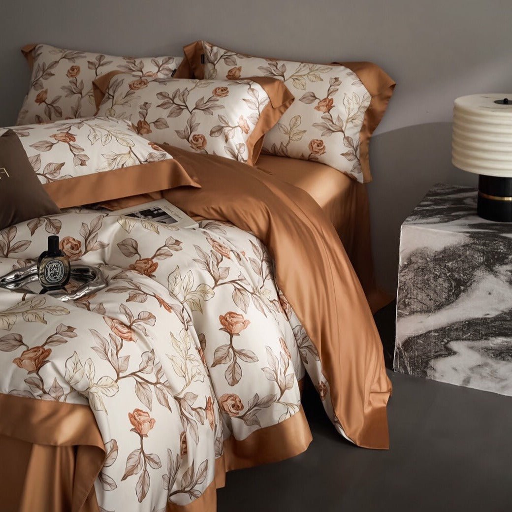 Silky Rose Bedding Set
