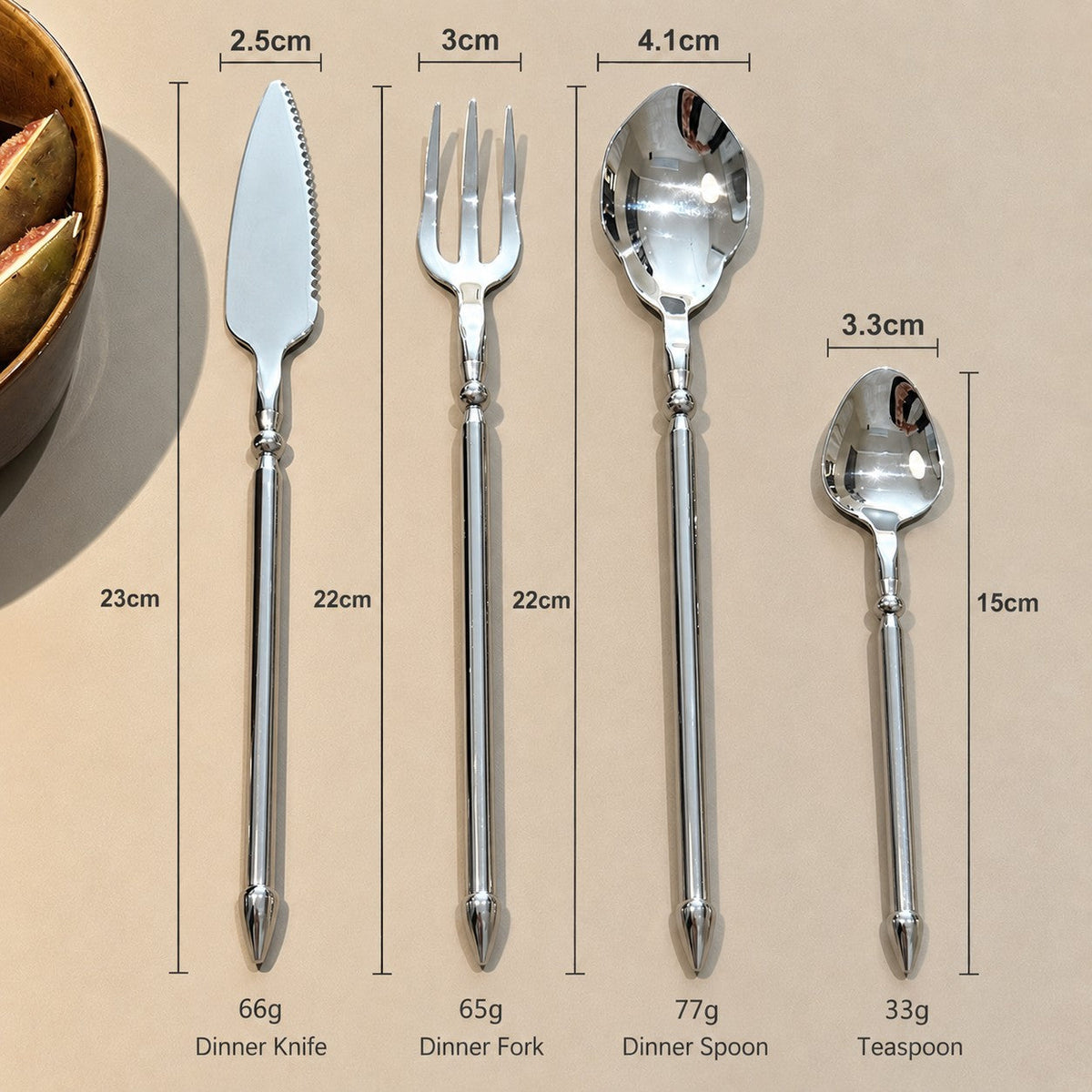 Lou Silver Exclusive Stainless Steel Cutlery Set