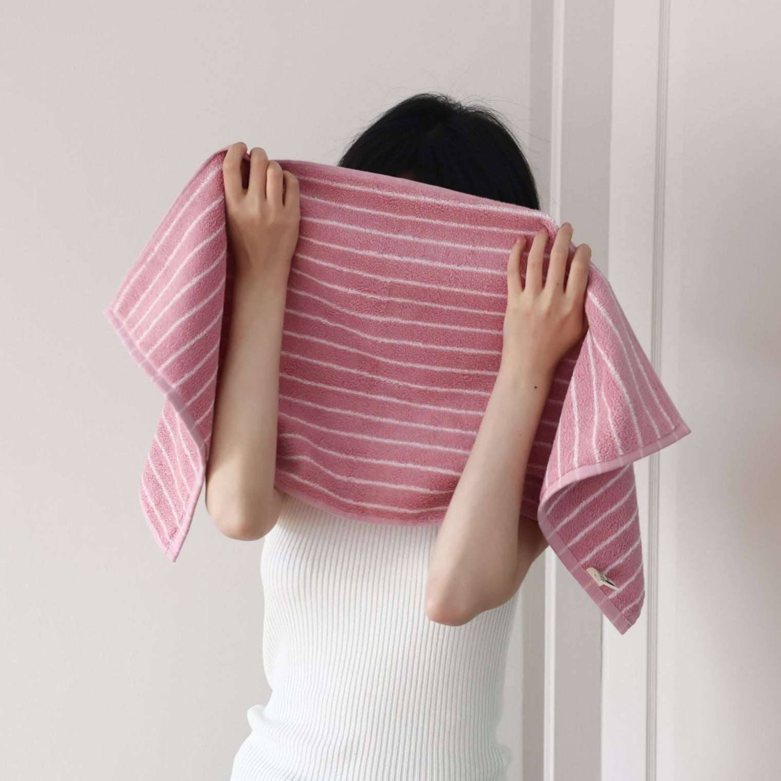 Simple Striped Bath Towel