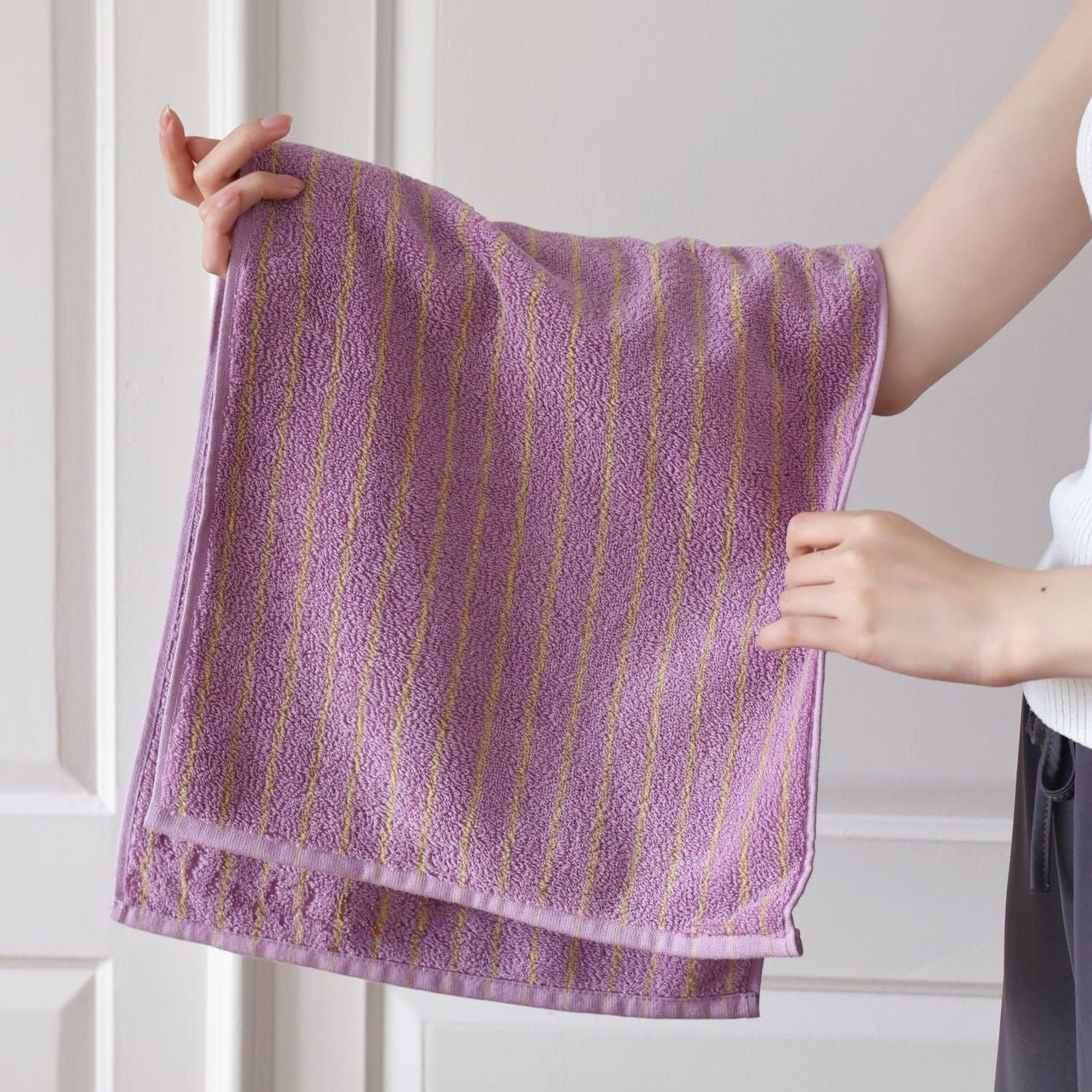 Simple Striped Bath Towel