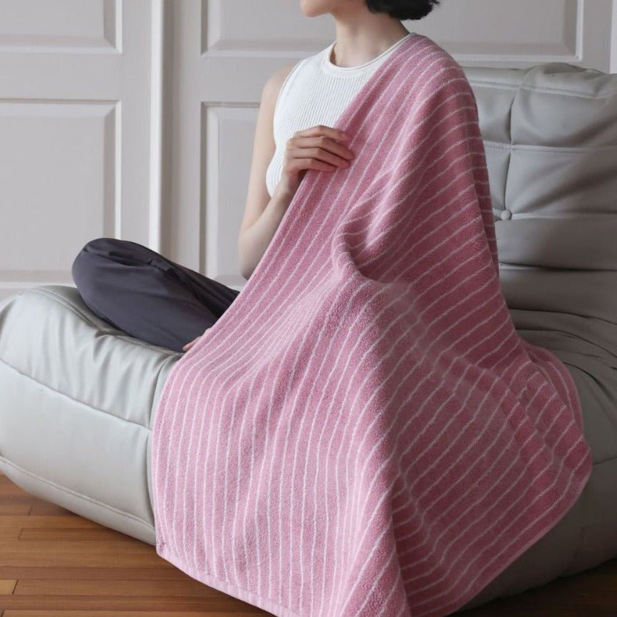 Simple Striped Bath Towel