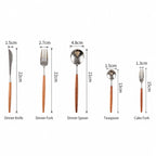 Dalbergia Rosewood Luxury Stainless Steel Cutlery Set
