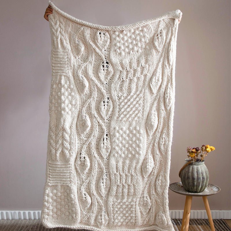 Snow White Knitted Bliss Blanket