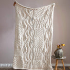 Snow White Knitted Bliss Blanket