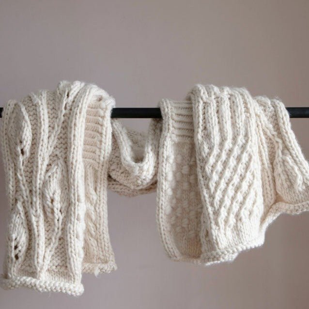 Snow White Knitted Bliss Blanket