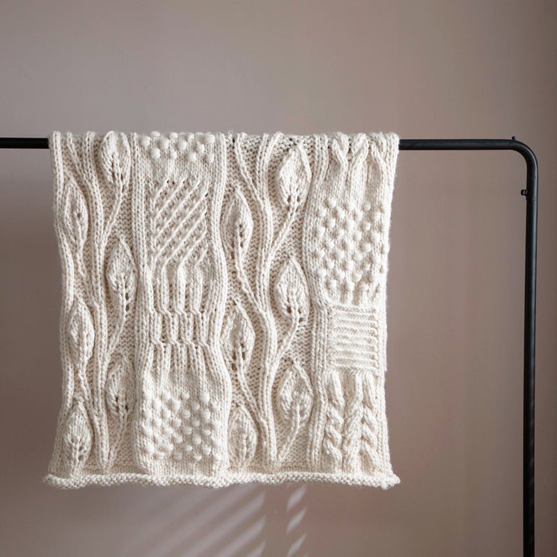 Snow White Knitted Bliss Blanket