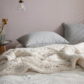 Snow White Knitted Bliss Blanket