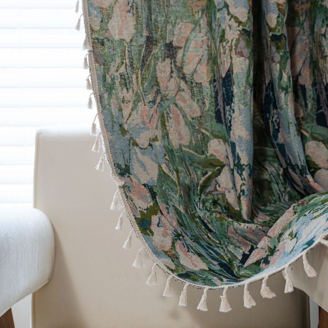 Soft Tulip Tassel Curtain