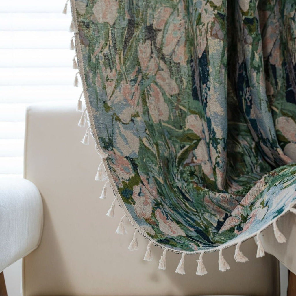 Soft Tulip Tassel Curtain
