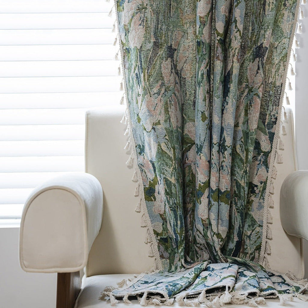 Soft Tulip Tassel Curtain