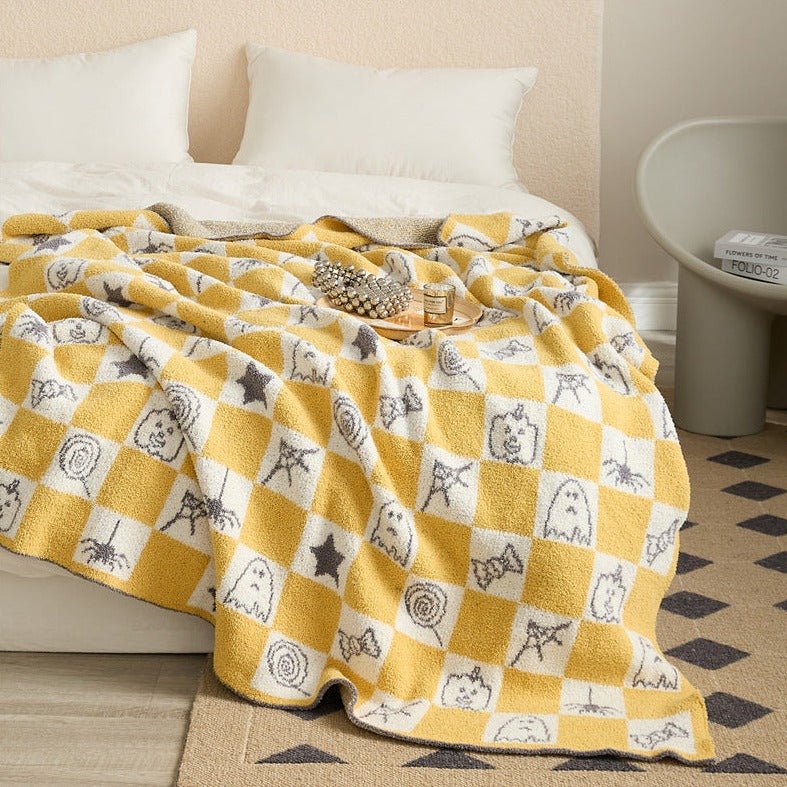 Spooky Checkerboard Blanket