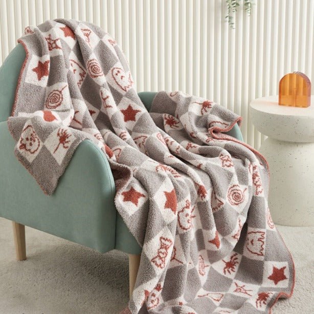 Spooky Checkerboard Blanket