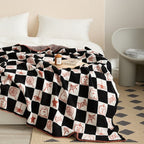 Spooky Checkerboard Blanket