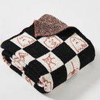 Spooky Checkerboard Blanket
